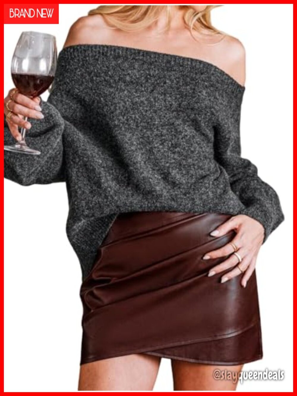 Women's Faux Leather Mini Skort Asymmetrical Hem High Waist Clubwear Party